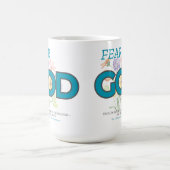 花束で神を恐れる コーヒーマグカップ (中央)