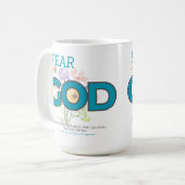 花束で神を恐れる コーヒーマグカップ (正面左)