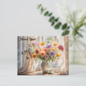 花束とティーカップの朝 ポストカード (スタンド正面)