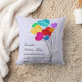 花束のハート紙バルーン クッション (ブランケット)