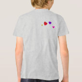 花束のハート紙バルーン トライブレンドＴシャツ (裏面)