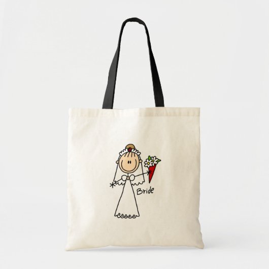 花束のバッグを投げている花嫁 トートバッグ (正面)