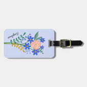花束のパーソナライズされた luggage タグ (正面横)