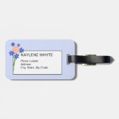 花束のパーソナライズされた luggage タグ (裏面横)