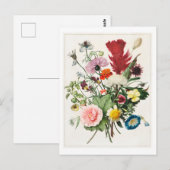 花束のポストカード ポストカード (正面/裏面)