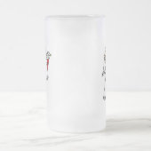 花束のマグを投げている花嫁 フロストグラスビールジョッキ (中央)