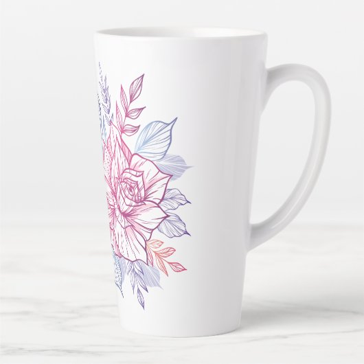 花束のマグカップ＆コップ カフェラテマグ (右)