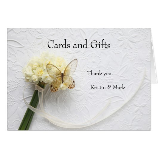 花束の上の蝶 (正面横)