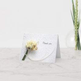 花束の上の蝶 サンキューカード