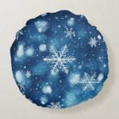 花束の中のクリスマス ラウンドクッション (裏面)