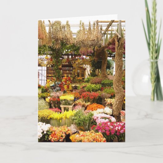 花束の挨拶状 カード (正面)