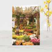 花束の挨拶状 カード (黄色い花)