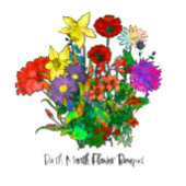 花束の月誕生花 スウェットシャツ