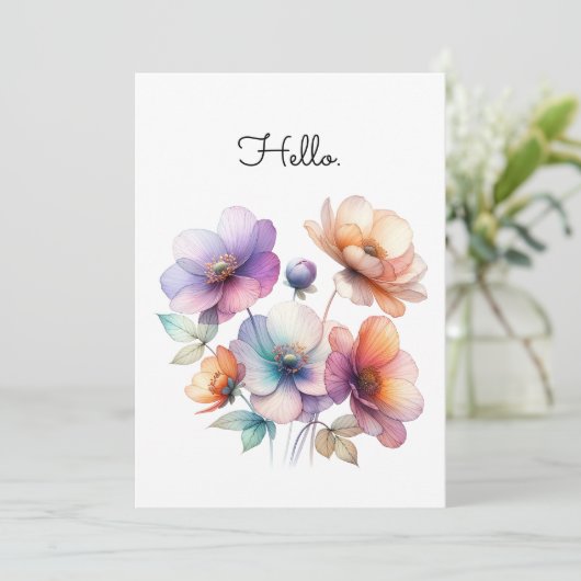 花束の水彩カスタマイズ可能な花 (スタンド正面)