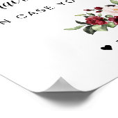 花束の看板を掲げ結婚る ポスター (角)