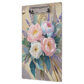 花束の芍薬とラベンダー クリップボード (左)