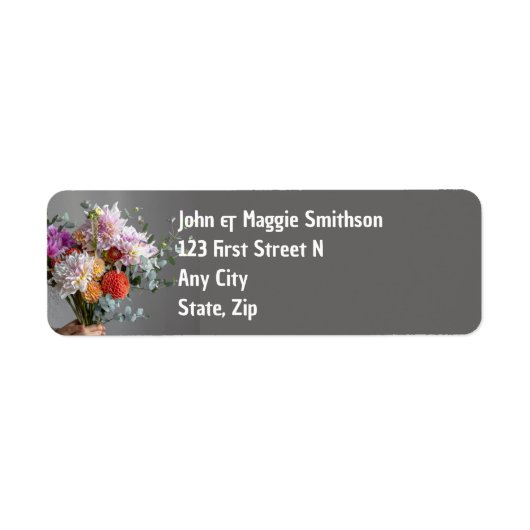 花束の花フローラ ラベル (正面)