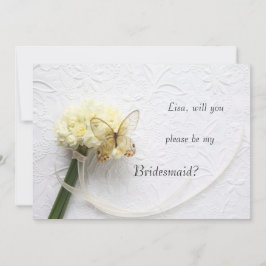 花束の蝶が私の花嫁の付き添いだ 招待状