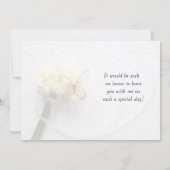 花束の蝶が私の花嫁の付き添いだ 招待状 (裏面)