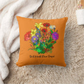 花束の誕生月花 クッション (ブランケット)