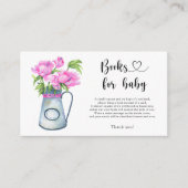 花束の赤ちゃんシャワーベビー エンクロージャーカード (正面)