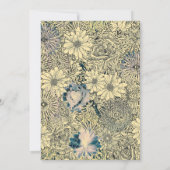 花束の黄色 招待状 (裏面)