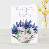 花束をいただきありがとうございます カード (黄色い花)