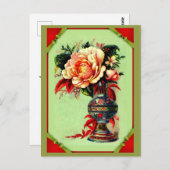 花束を下さい!1885年より。 ポストカード (正面/裏面)