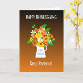 花束を感謝する義父母のために カード (黄色い花)