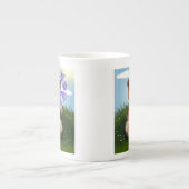 花束を持つクマ-30926 ボーンチャイナマグカップ (正面)