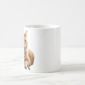 花束を持つジンジャーキャット コーヒーマグカップ (中央)