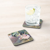 花束を持つダンサー（バレエの星） コースター (右側)