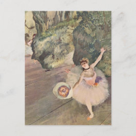 花束を持つダンサー ポストカード