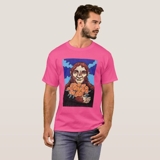 花束を持つ大足 Tシャツ (正面フル)