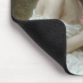 花束を持つ小さな女の子 マウスパッド (コーナー)