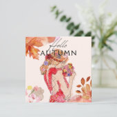 花束を持つ紅葉 招待状 (スタンド正面)