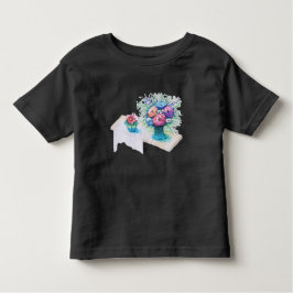 花束カラフル鮮やかと。 トドラーTシャツ