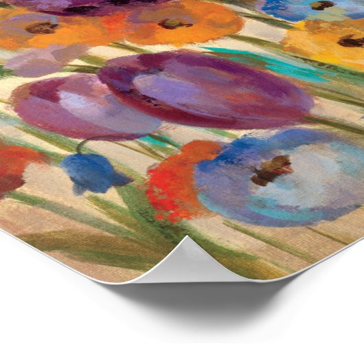 花束カラフル ポスター (角)