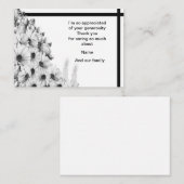 花束サンキューカード ノートカード (正面/裏面)