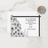 花束サンキューカード ノートカード (正面/裏面インサイチュ)