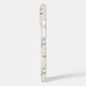 花束付きピンクの背景フォンケース Case-Mate iPhoneケース (裏面 / 左)