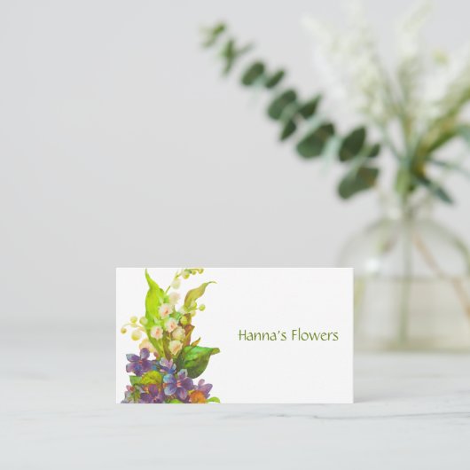 花束名刺 名刺 (スタンド正面)