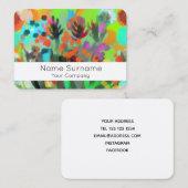 花束名刺 名刺 (正面/裏面)