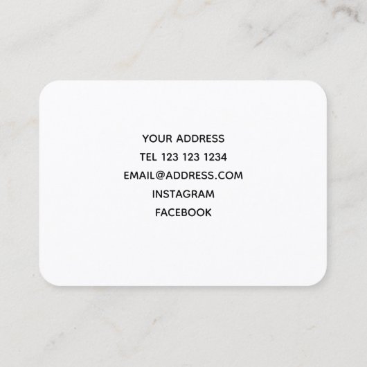 花束名刺 名刺 (裏面)