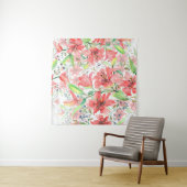 花束植物花と鳥。ワイルド春l タペストリー (インサイチュ)