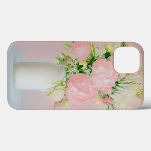 花束油絵iPhoneケース Case-Mate iPhoneケース (裏面 (横))