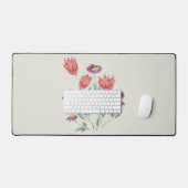 花束繊細なフローラ配置 デスクマット (キーボード&マウス)