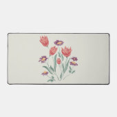 花束繊細なフローラ配置 デスクマット (正面)