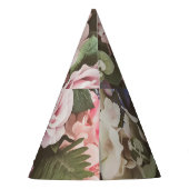 花束花、ヴィンテージフィルター、美しい背景 パーティーハット (裏面)