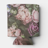 花束花、ヴィンテージフィルター、美しい背景 缶クーラー (裏面)